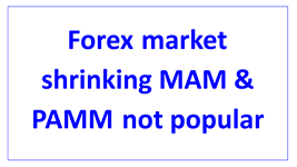 mam not popular for forex market shrinking en